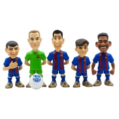 Blister 5 figuras Minix FC Barcelona 7cm