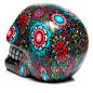 Figura Calavera Decorativa Mexicana Dia de los Muertos Floral 14cm