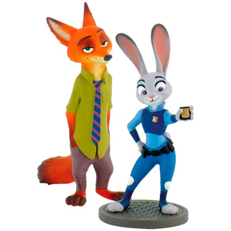 Blister 2 figuras Zootropolis Disney