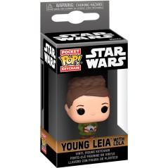 Llavero Pocket POP Star Wars Obi-Wan Kenobi 2 Young Leia Organa