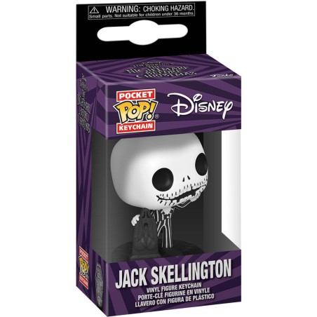 Llavero Pocket POP Disney Pesadilla Antes de Navidad 30th Anniversary Jack Skellington