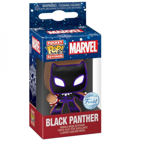 Llavero Pocket POP Marvel Holiday Black Panther Exclusive