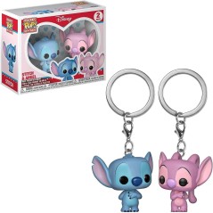 Pack llaveros Pocket POP Disney Stitch & Angel