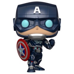 Figura POP Marvel Avengers Game Captain America Stark Tech Suit