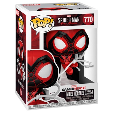 Figura POP Marvel Spiderman Miles Morales Crimson Cowl Suit