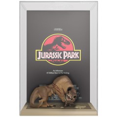 Figura POP Movie Poster Jurassic Park Tyrannosaurus Rex and Velociraptor