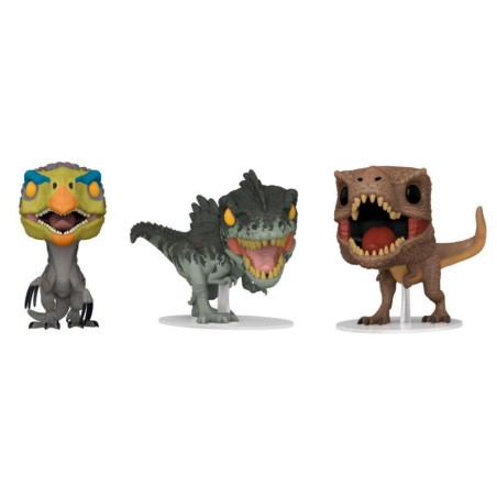 Blister 3 figuras POP Jurassic World