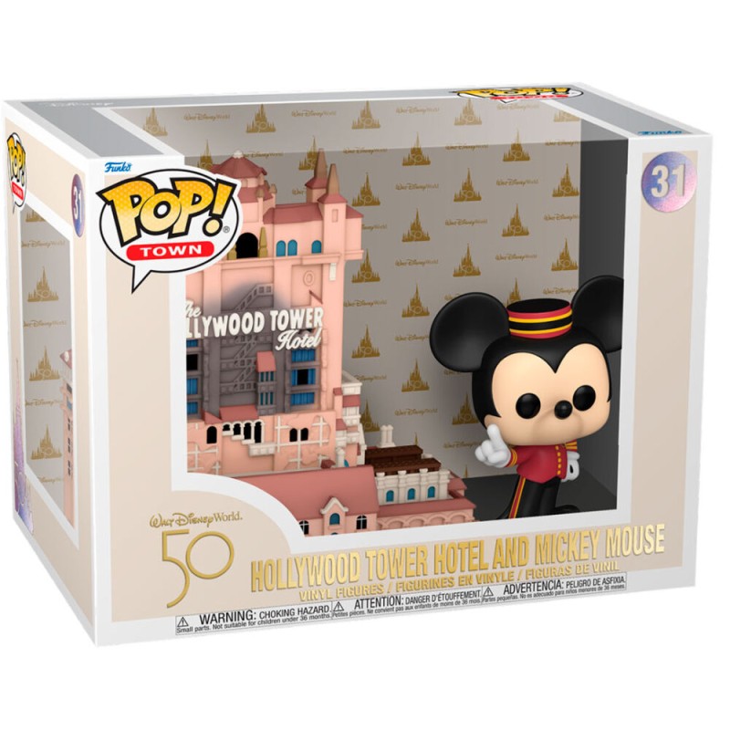 Figura POP Walt Disney World 50th Anniversary Hollywood Tower Hotel and Mickey Mouse