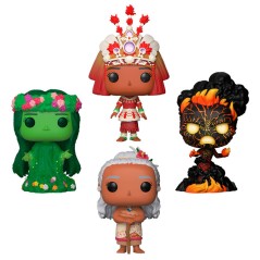 Blister 4 figuras POP Disney Vaiana Moana Exclusive