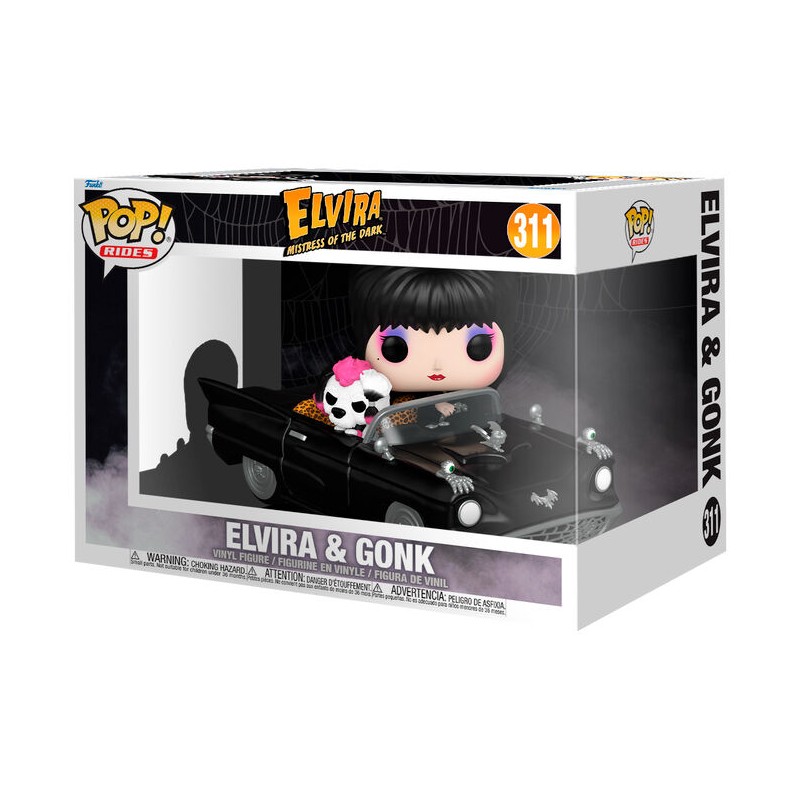 Figura POP Rides Deluxe Elvira Mistress of the Dark Elvira &38 Gonk