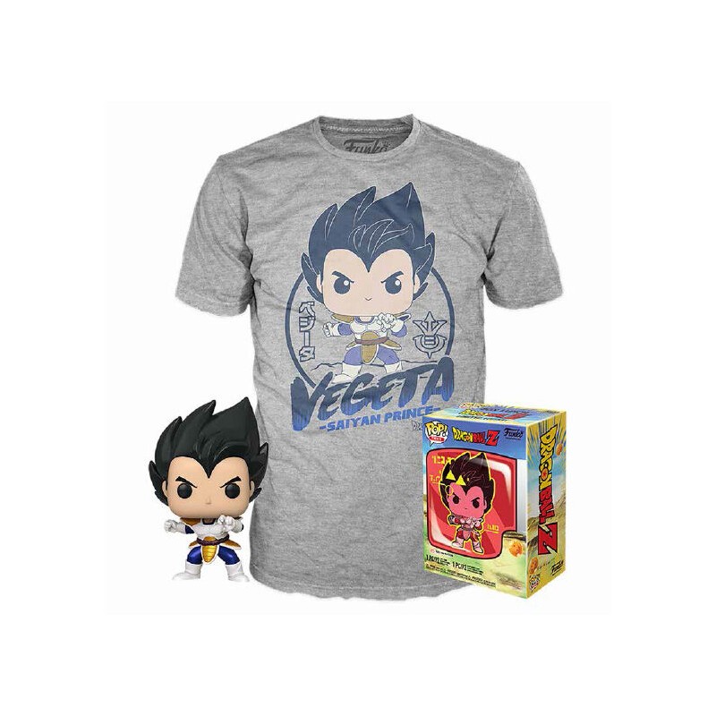 Set figura POP & Tee Dragon Ball Z Vegeta