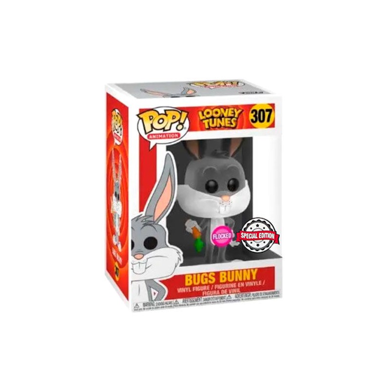 Figura POP Looney Tunes Bugs Bunny Flocked Exclusive