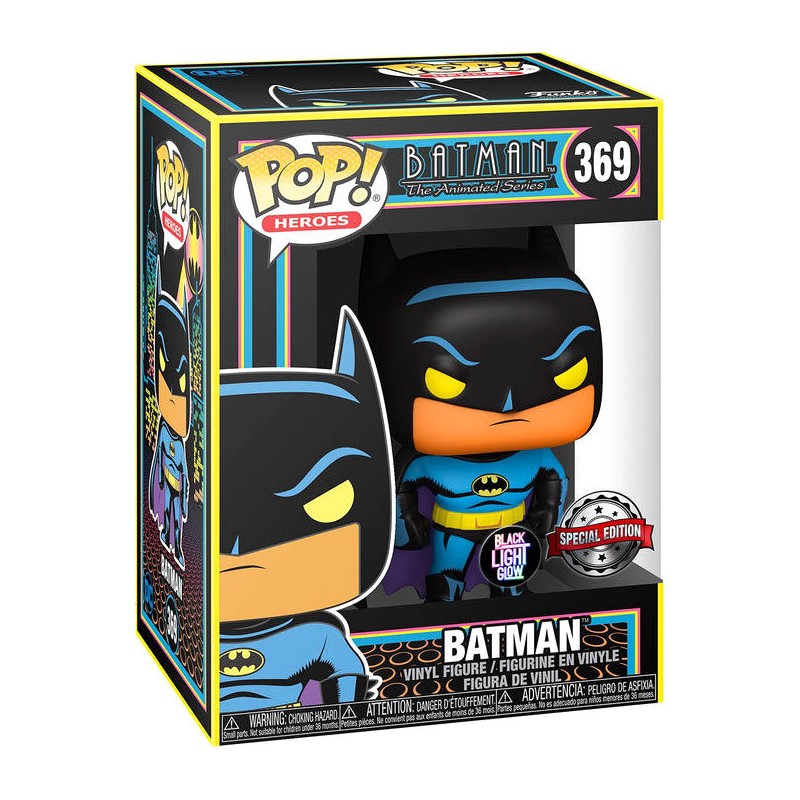 Figura POP DC Comics Batman Black Light Exclusive