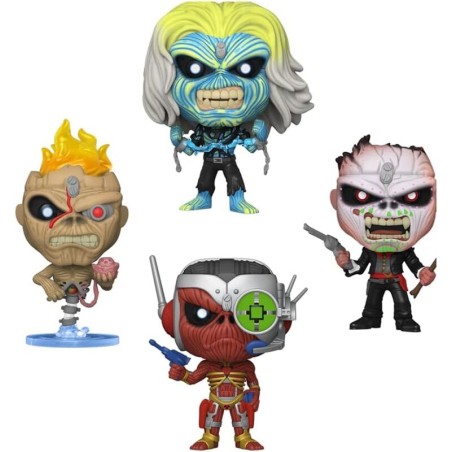 Blister 4 figuras POP Iron Maiden Exclusive