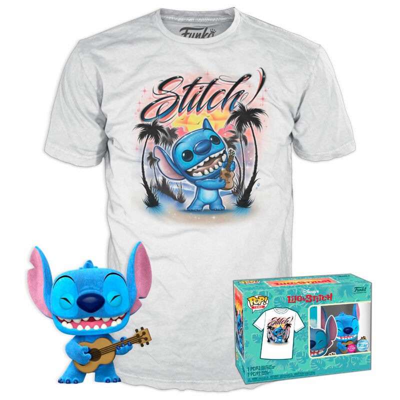 Set figura POP & Tee Disney Stitch Ukelele Exclusive