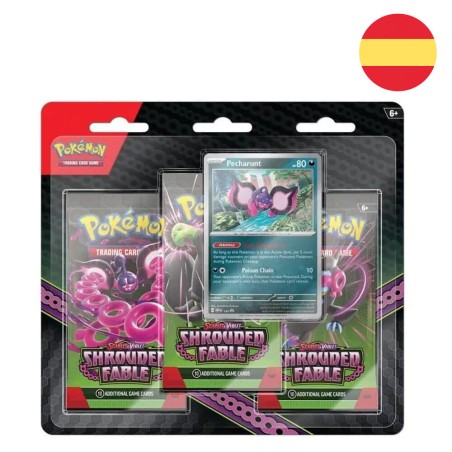 Blister juego cartas coleccionables Fabula Sombria Escarlata y Pupura Pokemon espaÃ’ol surtido