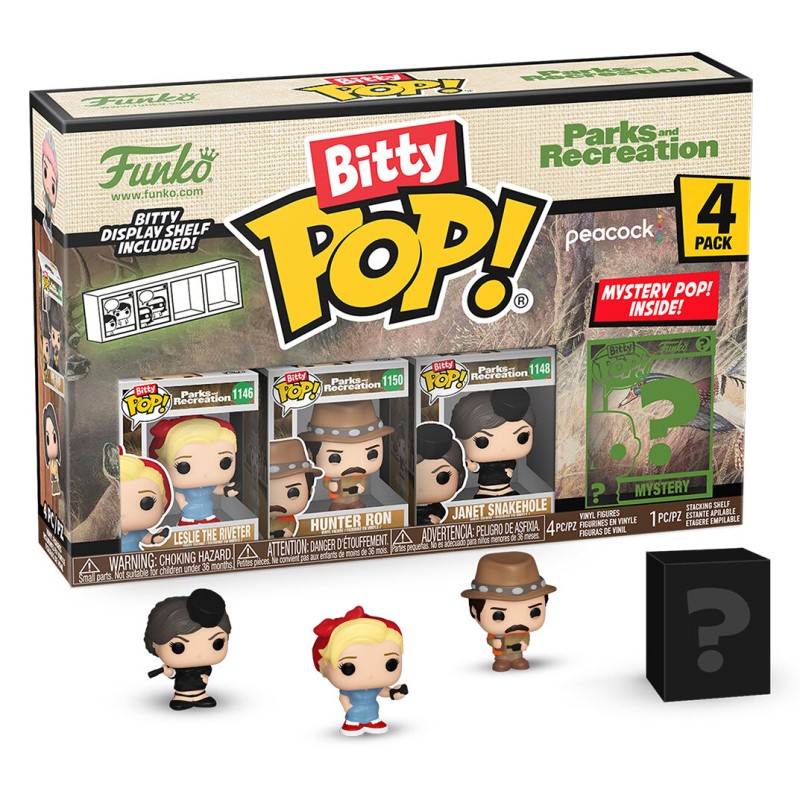 Blister 4 figuras Bitty POP Park and Recreation Leslie