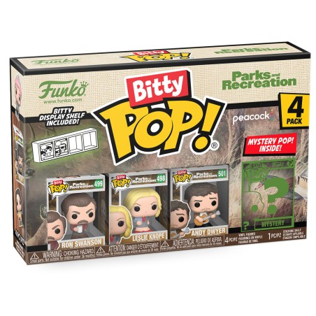 Blister 4 figuras Bitty POP Park and Recreation Ron
