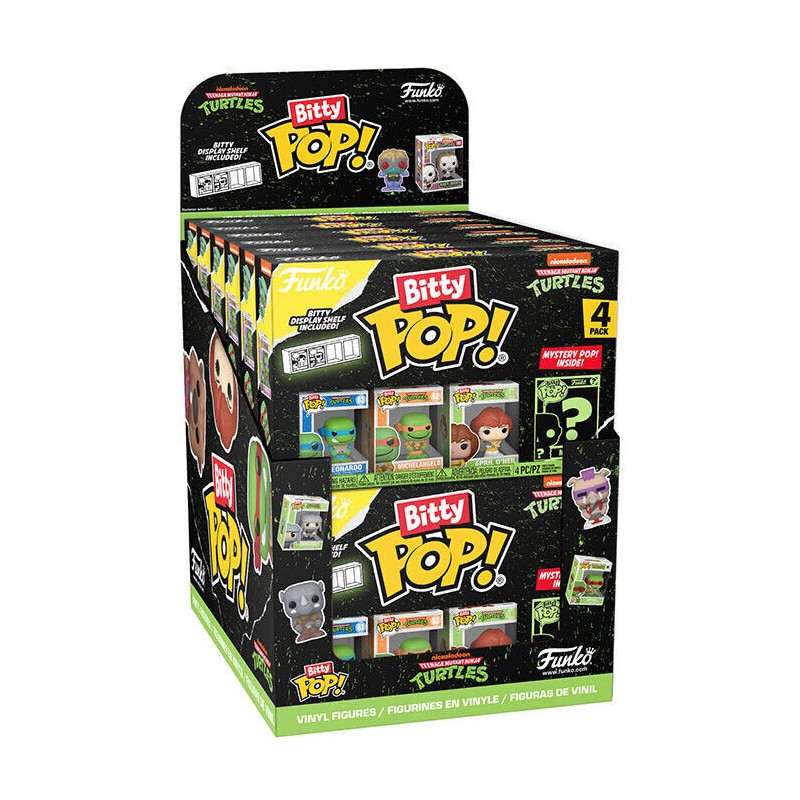 Blister 4 figuras Bitty POP Tortugas Ninja surtido