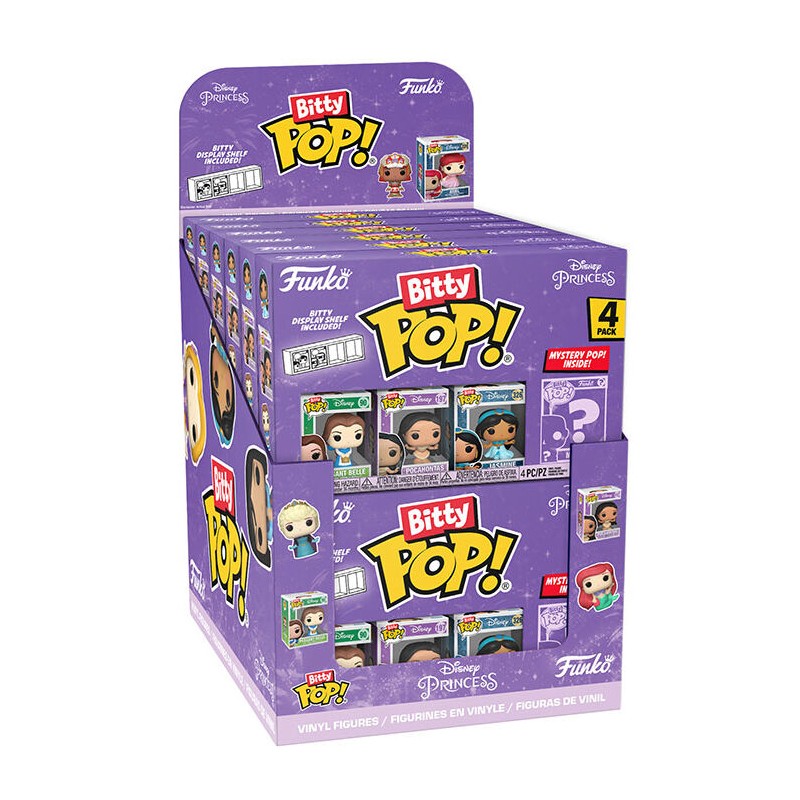 Blister 4 figuras Bitty POP Disney Princesas surtido