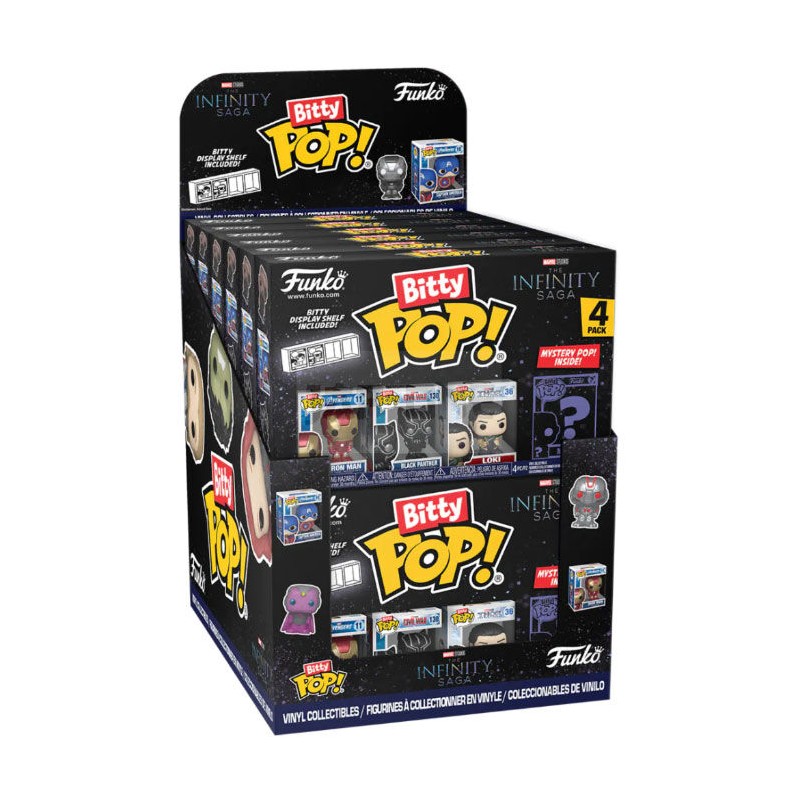 Blister 4 figuras Bitty POP Marvel Los Vengadores Avengers surtido