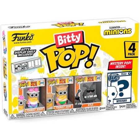 Blister 4 figuras Bitty POP Minions surtido