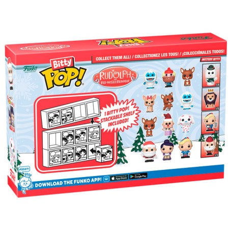Blister 4 figuras Bitty POP Rudolph Red Nosed Reindeer Rudolph Bumble