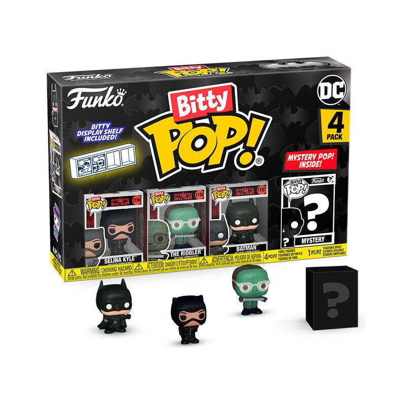 Blister 4 figuras Bitty POP DC Comics Batman 85th Anniversary surtido
