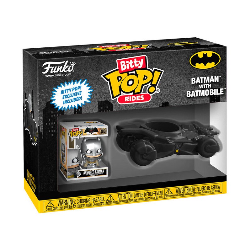 Figura Bitty POP Ride DC Batman - Batman with Batmobile