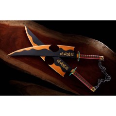 Replica Espadas Nichirin Tengen Uzui Demon Slayer Kimetsu No Yaiba 110cm