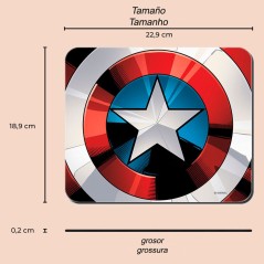 Alfombrilla raton Capitan America Marvel