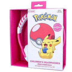 Auriculares infantiles Pink Pokeball Pokemon