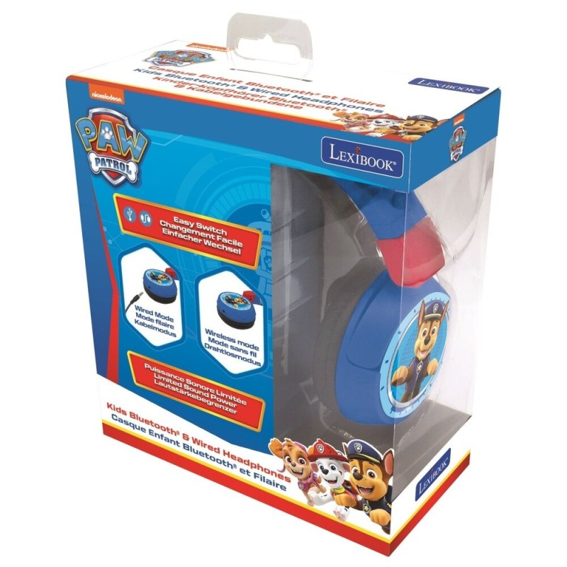 Auriculares inalambricos para niños Patrulla Canina Paw Patrol