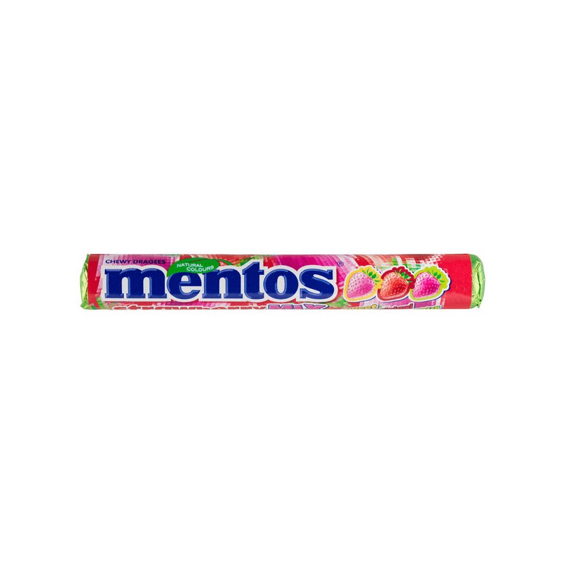 Caramelo stick Mentos Fresa Mix