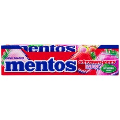 Caramelo stick Mentos Fresa Mix