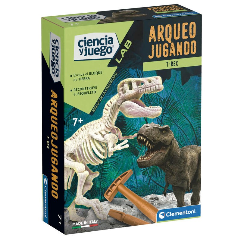 Juego Arqueojugando T-Rex fosforescente