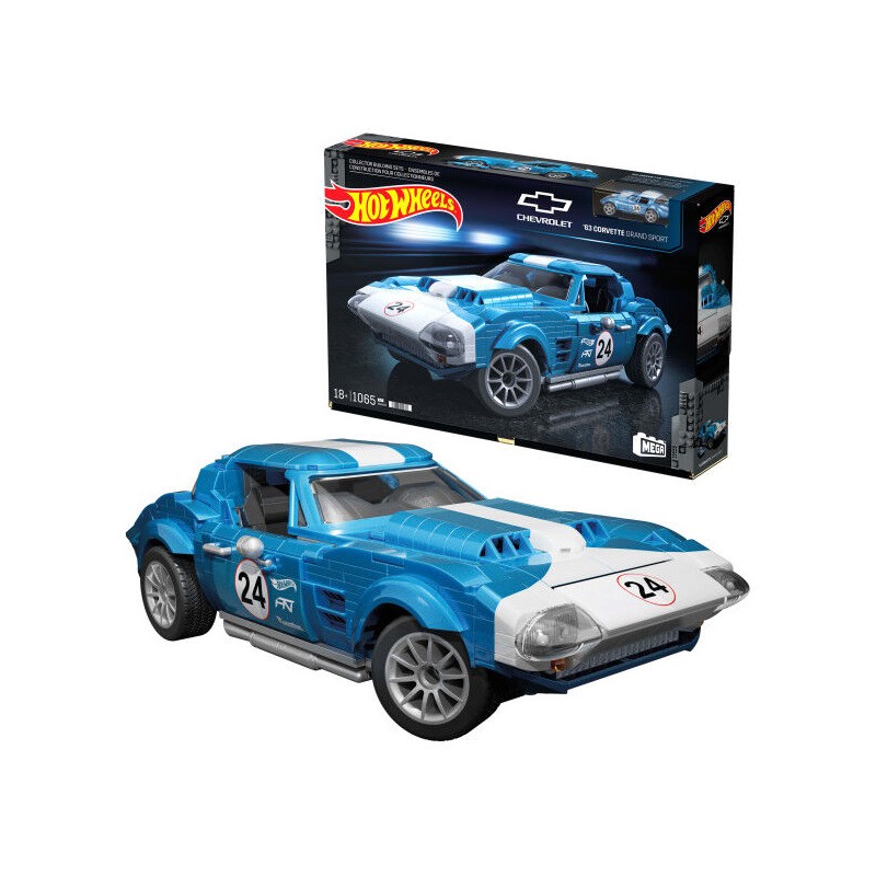 MEGA Construx Coche Corvette Grand Sport del 63 Hot Wheels