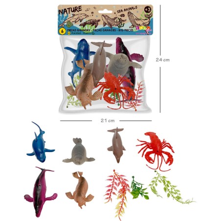 Set Animales Marinos surtido 6pzs