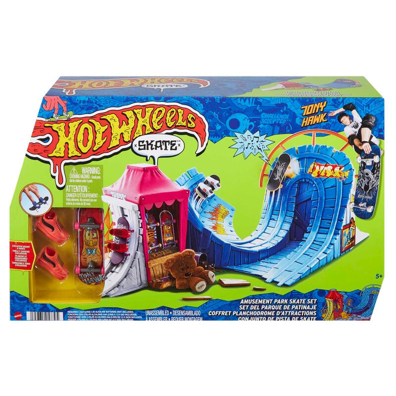 Set Parque Patinaje Skate Hot Wheels