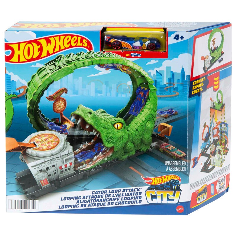 Pista Ataque del Cocodrilo City Hot Wheels