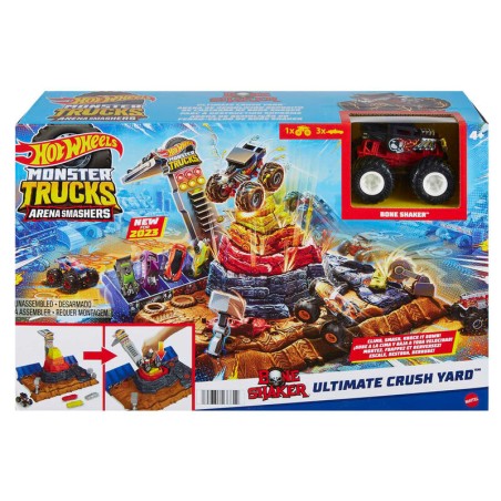 Pista Central Aplastar y Destruir Arena World Monster Trucks Hot Wheels