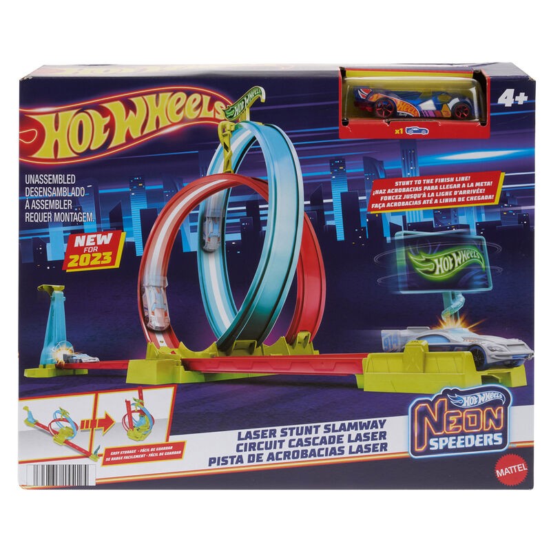 Pista Acrobacias Laser Neon Speeders Hot Wheels