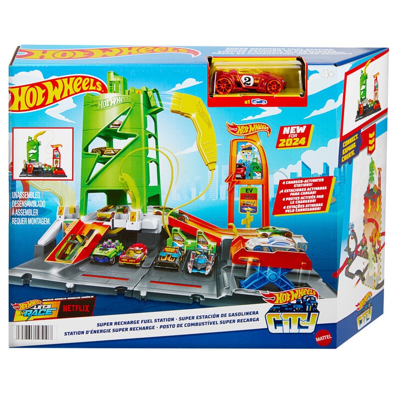 Pista Super Estacion de Gasolinera Hot Wheels