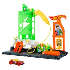 Pista Super Estacion de Gasolinera Hot Wheels