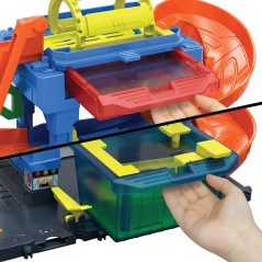 Pista Autolavado de Tunel en Espiral Hot Wheels