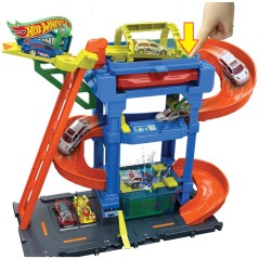 Pista Autolavado de Tunel en Espiral Hot Wheels