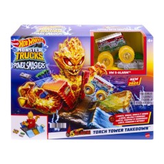 Torre en Llamas Monster Trucks Hot Wheels