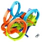 Pista Colision 4 Loopings Hot Wheels Action