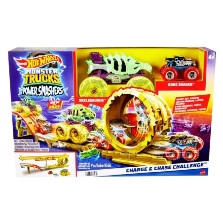 Pista Race &38 Chase Challenge Monster Trucks Hot Wheels