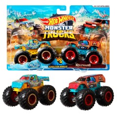 Blister 2 coches Demolicion Monster Trucks Hot Wheels surtido